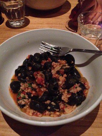 Rolf and Daughters signature dishes Beef Tartare
Squid Ink Pasta
Garganelli Verde